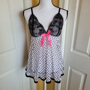 BABYDOLL LACE TOP, SIZE M